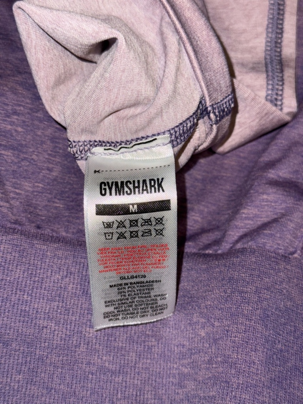 Gymshark Ombre Lilac to Deep Purple Seamless Sports Bra - Picture 3 of 8